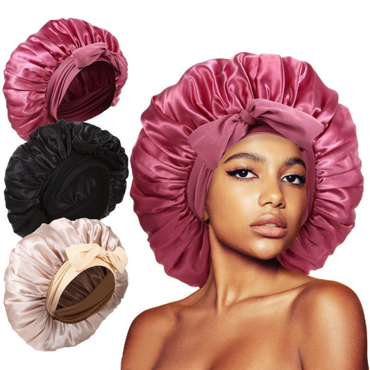 🎁Wide Brim Silk Satin Night Cap FREE GIFT🎁