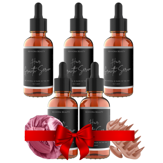 3 Rennora Hair Growth Serums + 2 FREE Serums + 2 Gifts